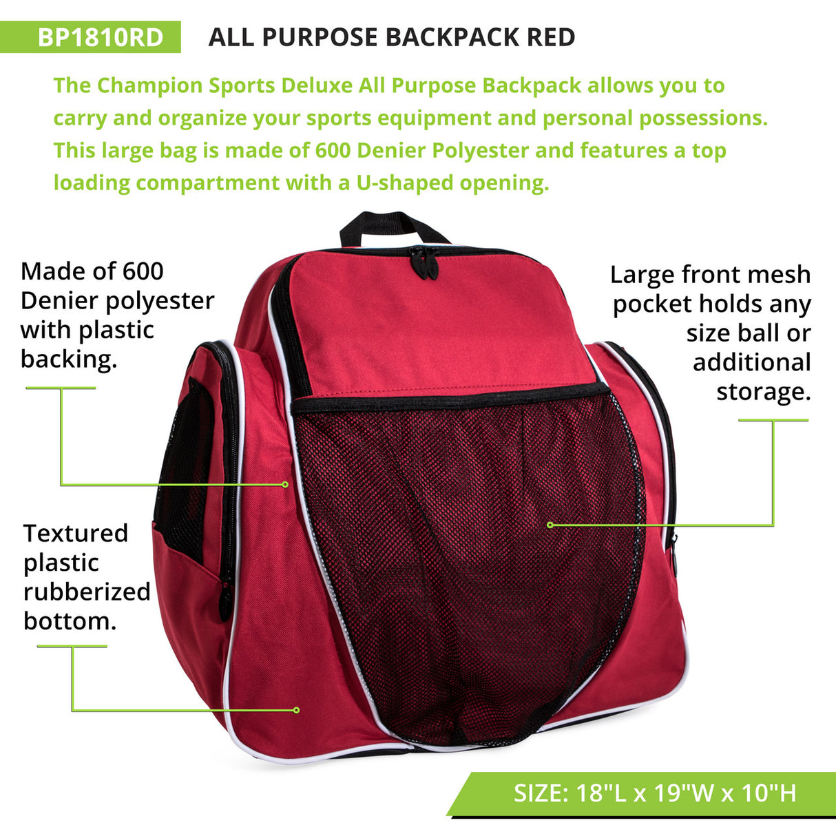 ALL PURPOSE BACKPACK DARK GREEN
