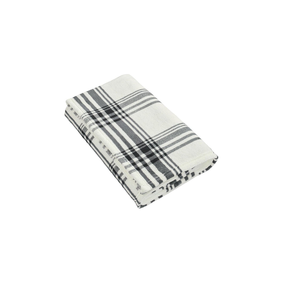 Port Authority ® Ultra Plush Blanket. BP31 - Port Authority BP31 Accessories Port Authority Black/ White Plaid OSFA