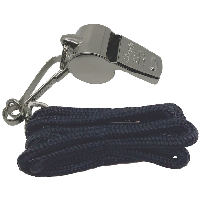 METAL WHISTLE AND LANYARD SET