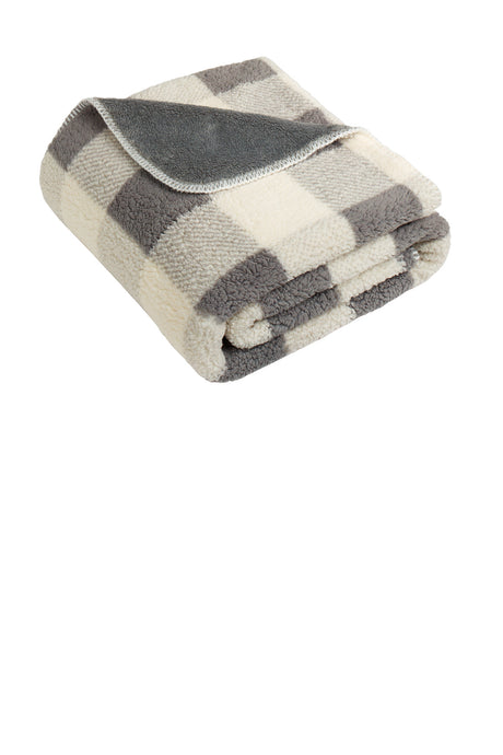Port Authority ®  Double-Sided Sherpa/Plush Blanket BP48 - Port Authority BP48