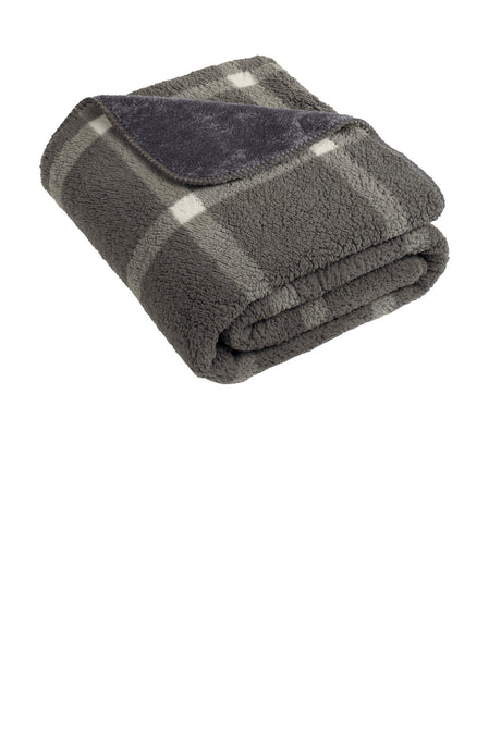 Port Authority ®  Double-Sided Sherpa/Plush Blanket BP48 - Port Authority BP48