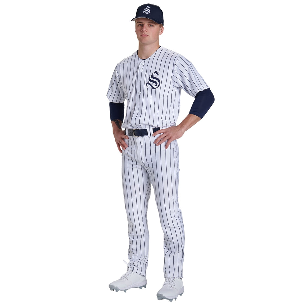 Champro Triple Crown 2.0 OPEN-BOTTOM PINSTRIPE | Champro BP60PIN Champro GREYBLACK XS