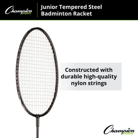Champion Sports BEGINNER TEMPERED STEEL BADMINTON RACKET