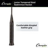 Champion Sports BEGINNER TEMPERED STEEL BADMINTON RACKET