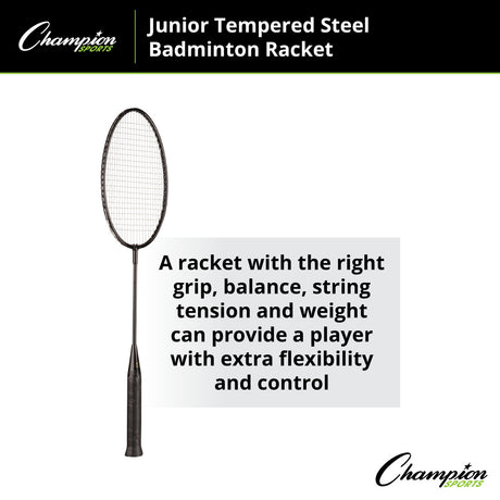 Champion Sports BEGINNER TEMPERED STEEL BADMINTON RACKET