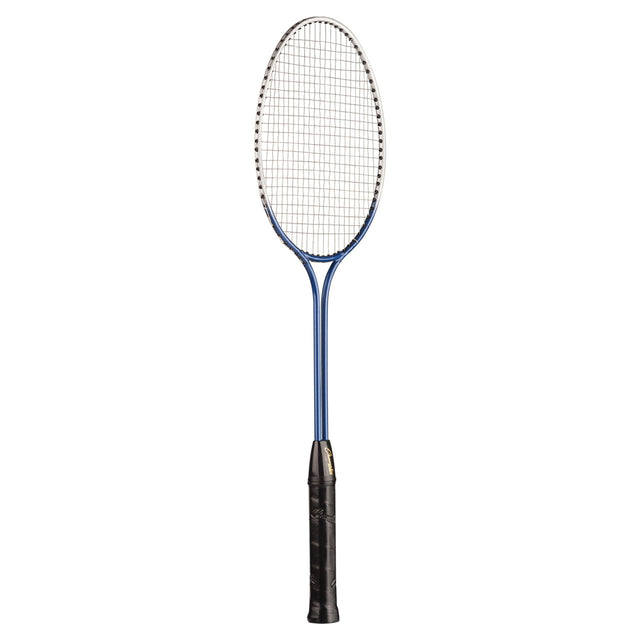 BEGINNER TEMPERED STEEL TWIN SHAFT BADMINTON RACKET WITH NYLON STRINGS