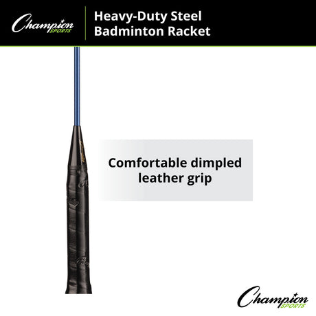 Champion Sports BR40 Heavy-Duty Steel Badminton Racket