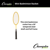 Champion Sports MINI 20"L BADMINTON RACKET