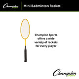 Champion Sports MINI 20"L BADMINTON RACKET