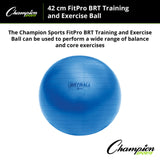 Champion Sports FITPRO BRT TRAINING & EXERCISE BALL 53 CM
