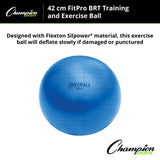 Champion Sports FITPRO BRT TRAINING & EXERCISE BALL 53 CM