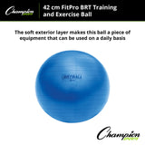Champion Sports FITPRO BRT TRAINING & EXERCISE BALL 53 CM