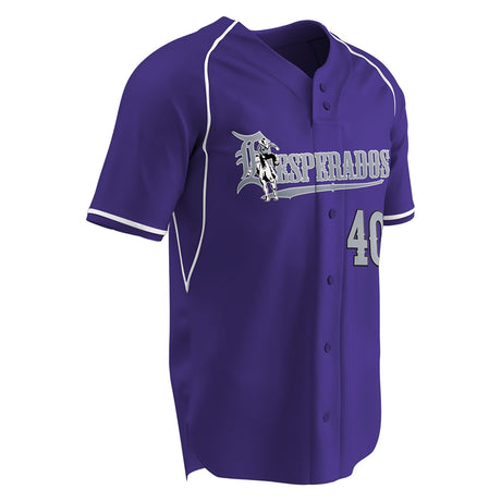 Champro \"CYCLE\" DRI-GEAR® 2 Button Faux Jersey | Champro BS40 Champro BLACKWHITE S