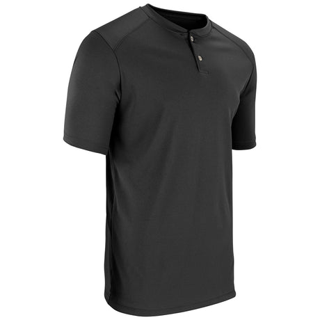 Champro DRI-GEAR® Two Button Jersey - BLACK | Champro BS53 Champro BLACK S