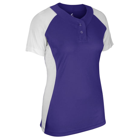 Champro Infinite 2-Button SS Jersey | Champro BS80 Champro PURPLEWHITE S