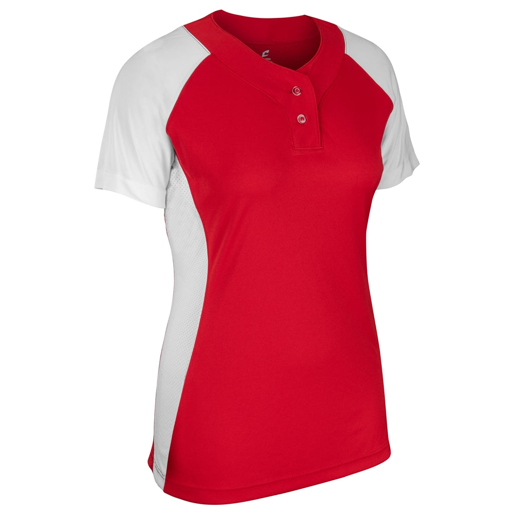 Champro Infinite 2-Button SS Jersey | Champro BS80 Champro SCARLETWHITE S