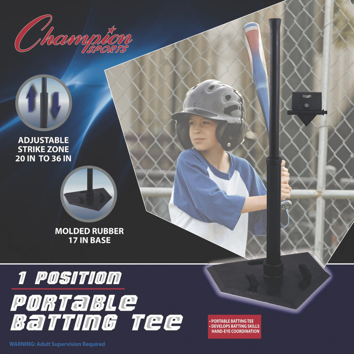 Champion Sports 1-POSITION BATTING TEE
