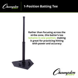 Champion Sports 1-POSITION BATTING TEE