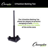 Champion Sports 3-POSITIONS BATTING TEE