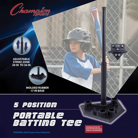 Champion Sports 5-POSITIONS BATTING TEE