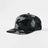 Joe's USA Hat Flat Bill 7 Panel Perforated Snapback Golf Hat - Black Camo