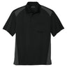 Men's Select Snag-Proof Two Way Colorblock Pocket Polo Polos/Knits Joe's USA Black/Charcoal X-Small