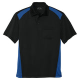 Men's Select Snag-Proof Two Way Colorblock Pocket Polo Polos/Knits Joe's USA Black/Royal X-Small