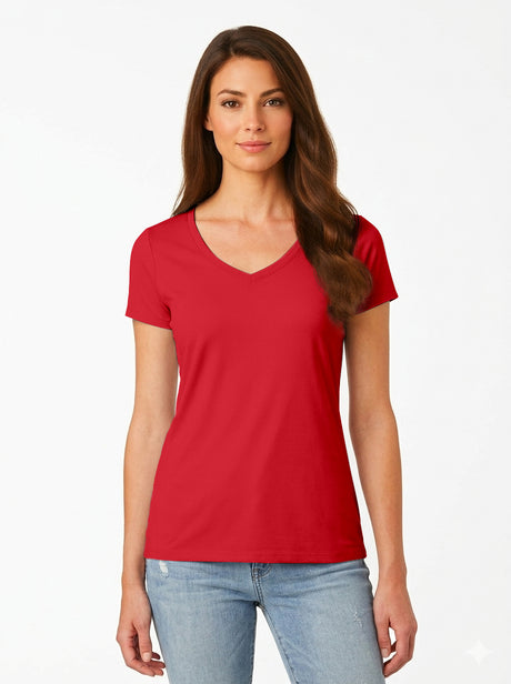 Joe's USA Ladies Fan Favorite V-Neck Tee