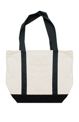 Royal Apparel C1072ORG Organic Canvas Large Two Tone Tote - Natural / Night