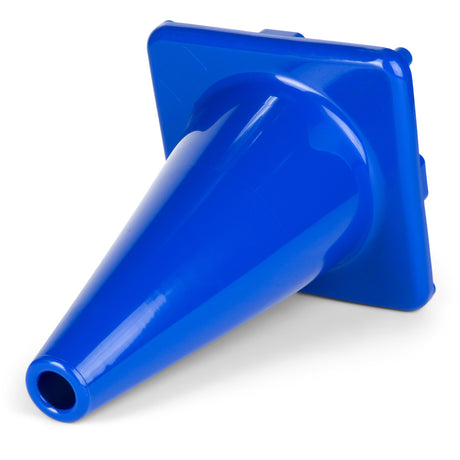 12"H HIGH-VISIBILITY FLEXIBLE VINYL CONE BLUE