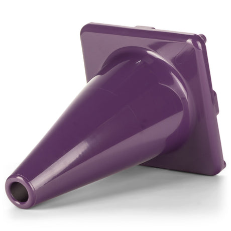 12"H HIGH-VISIBILITY FLEXIBLE VINYL CONE BLUE