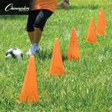 18"H HIGH-VISIBILITY FLEXIBLE VINYL CONE BLUE