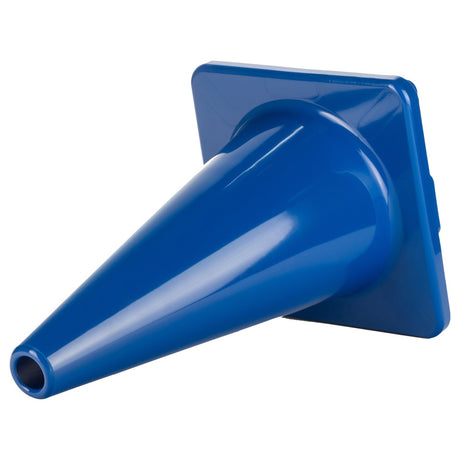 18"H HIGH-VISIBILITY FLEXIBLE VINYL CONE BLUE