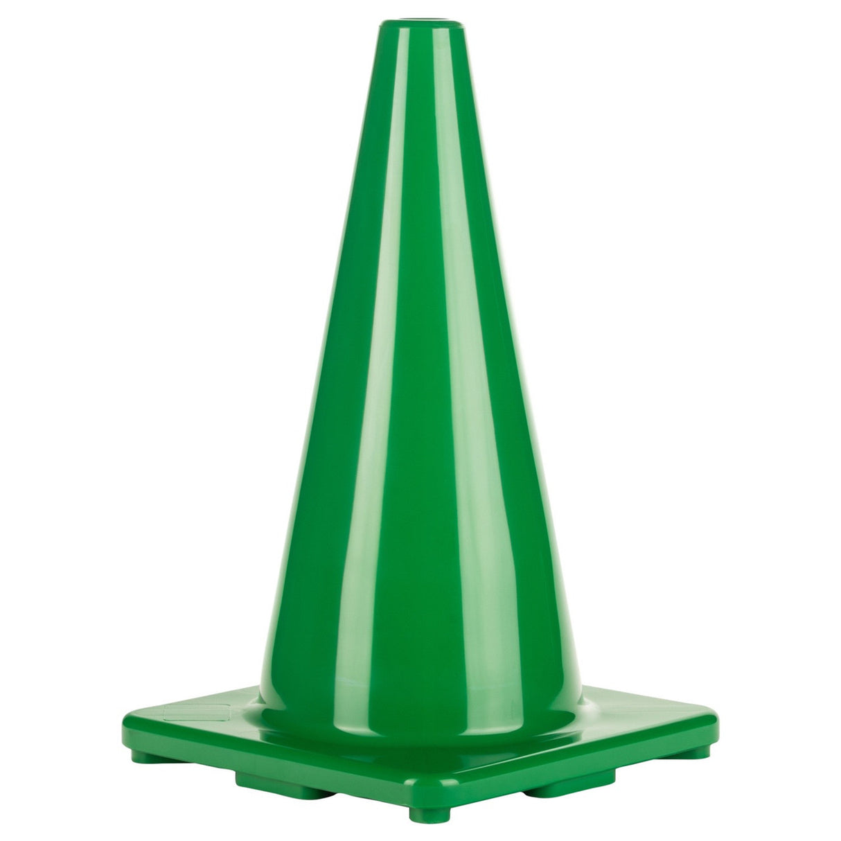 18"H HIGH-VISIBILITY FLEXIBLE VINYL CONE BLUE