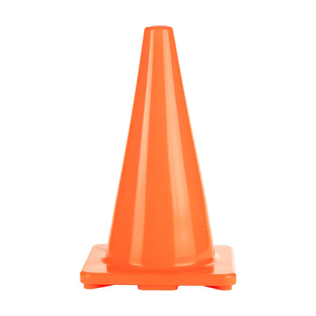 18"H HIGH-VISIBILITY FLEXIBLE VINYL CONE BLUE