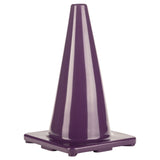 18"H HIGH-VISIBILITY FLEXIBLE VINYL CONE BLUE