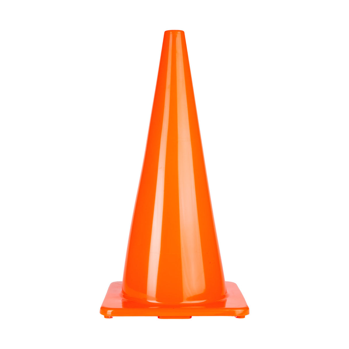 28"H HIGH-VISIBILITY FLEXIBLE VINYL CONE
