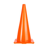 28"H HIGH-VISIBILITY FLEXIBLE VINYL CONE