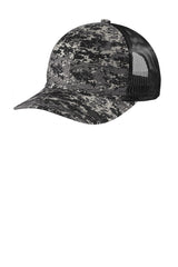 Port Authority C404 Digi Camo Snapback Trucker Cap Wholesale Blank