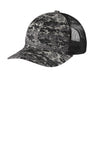 Port Authority C404 Digi Camo Snapback Trucker Cap Wholesale Blank