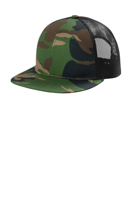 Port Authority C407 Snapback Flat Bill Trucker Cap Wholesale Blank