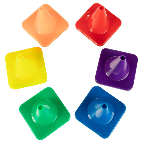 4"H HIGH-VISIBILITY FLEXIBLE VINYL CONE ORANGE