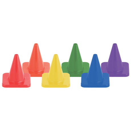 4"H HIGH-VISIBILITY FLEXIBLE VINYL CONE ORANGE
