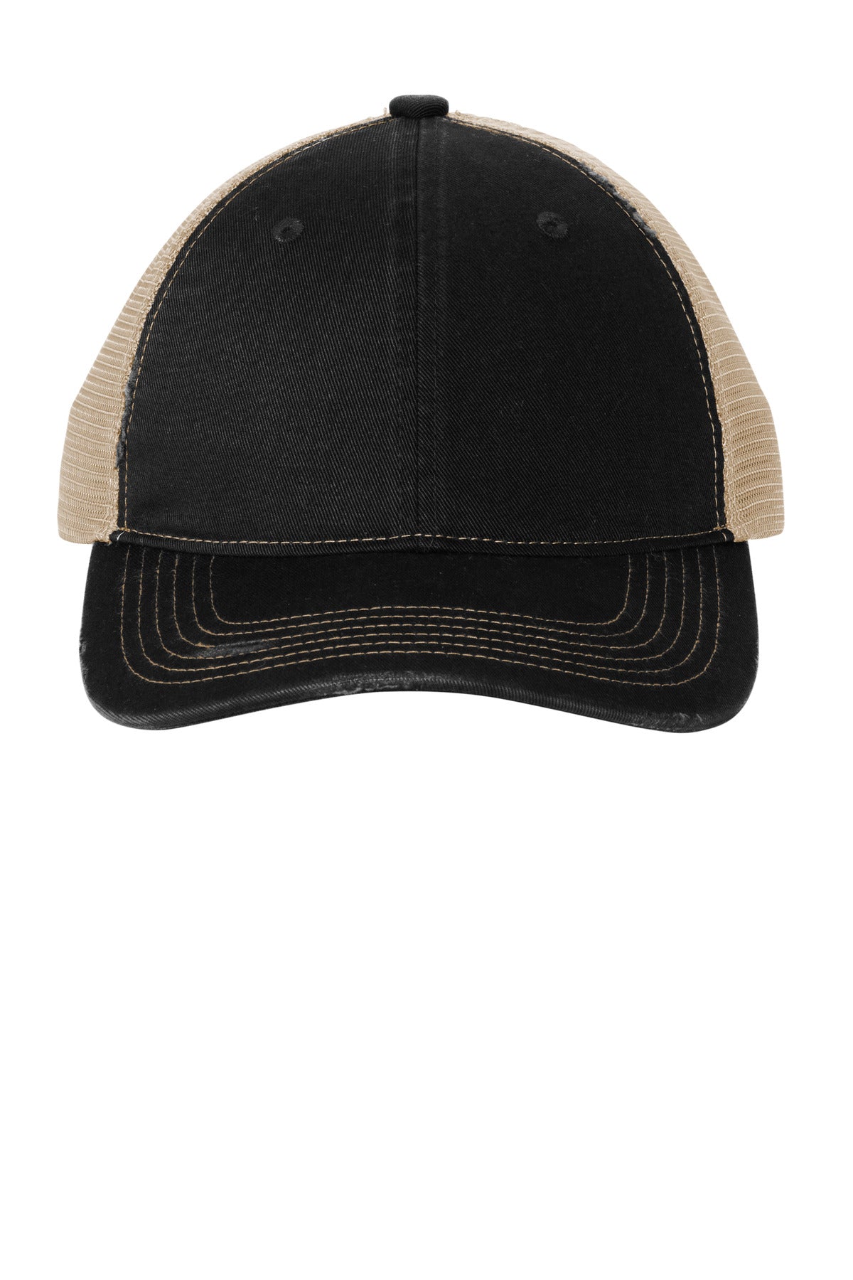 Port Authority C600 Distressed Mesh Back Cap Wholesale Blank
