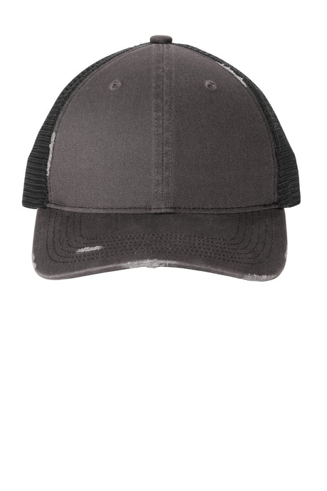 Port Authority C600 Distressed Mesh Back Cap Wholesale Blank