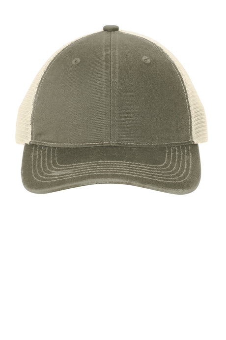 Port Authority C600 Distressed Mesh Back Cap Wholesale Blank