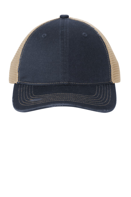 Port Authority C600 Distressed Mesh Back Cap Wholesale Blank