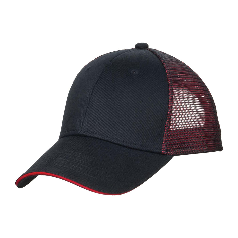 Port Authority ®  Double Mesh Snapback Sandwich Bill Cap. C818 - Port Authority C818