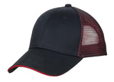 Port Authority C818 Double Mesh Snapback Sandwich Bill Cap Wholesale