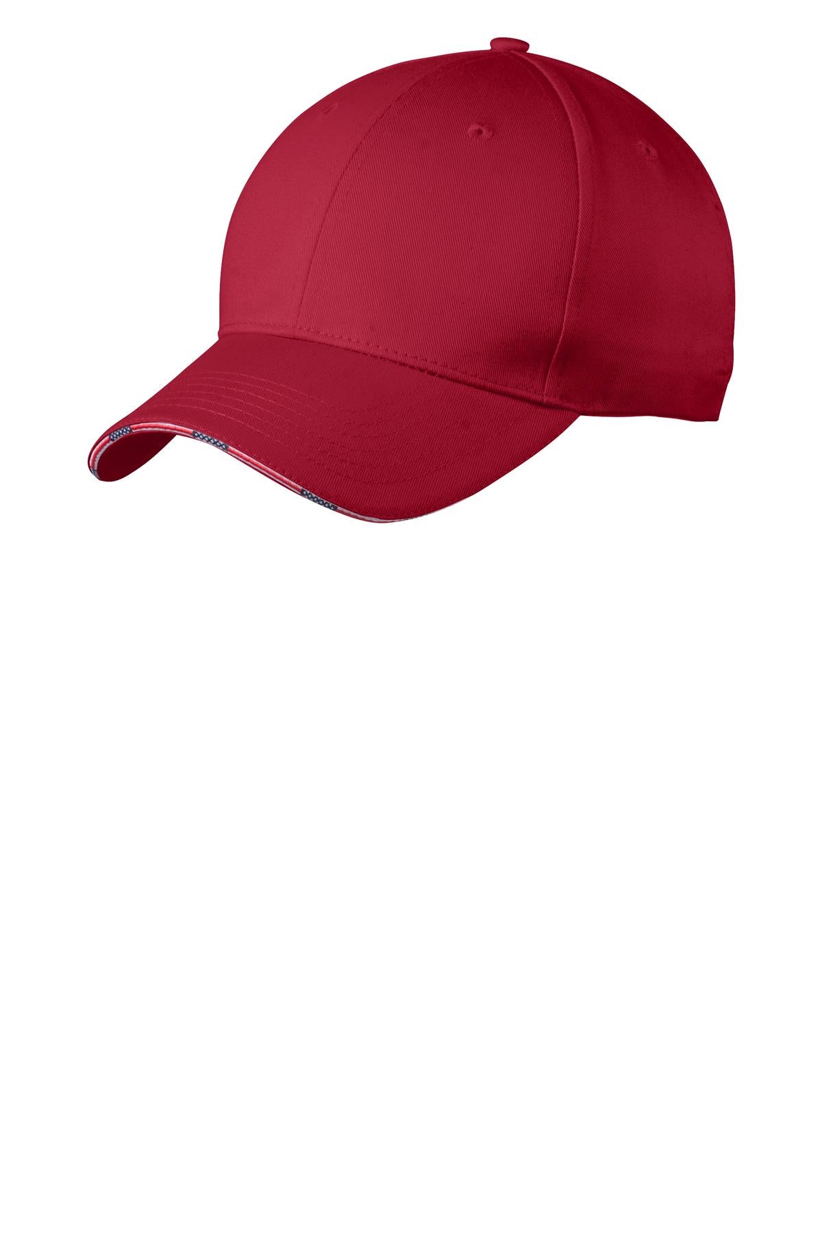 Port Authority C829 Americana Flag Sandwich Cap Wholesale Blank